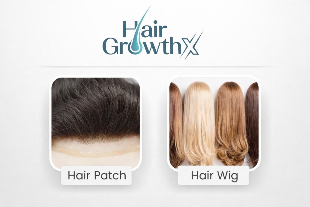 Difference Between Hair Patch and Hair Wig